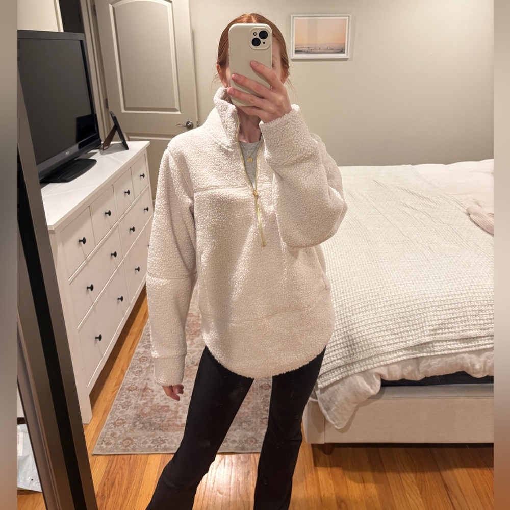 Cozy Cream Sherpa Pullover